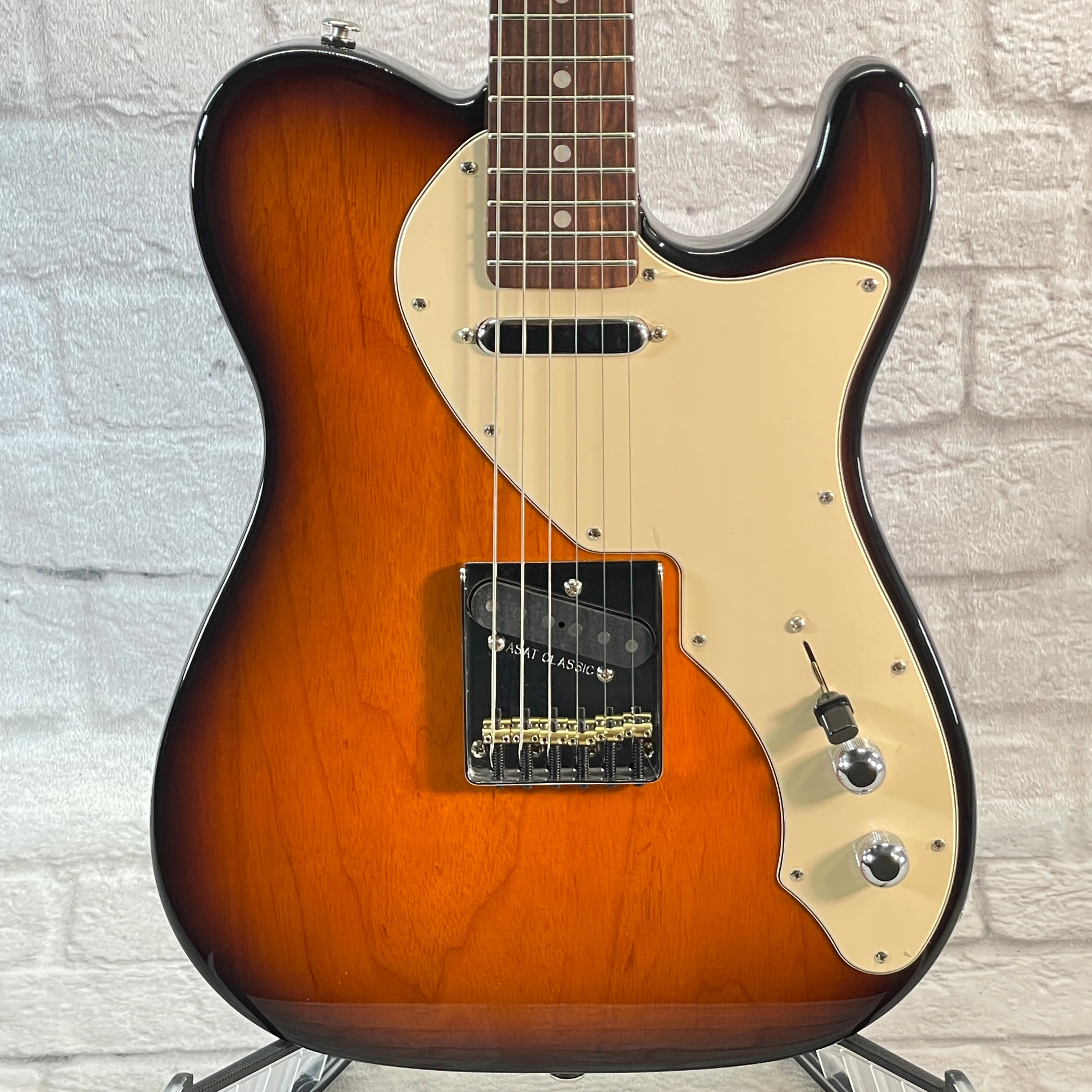 (Demo Model) : G&L Guitars Fullerton ASAT Classic Custom -  Autumn Burst