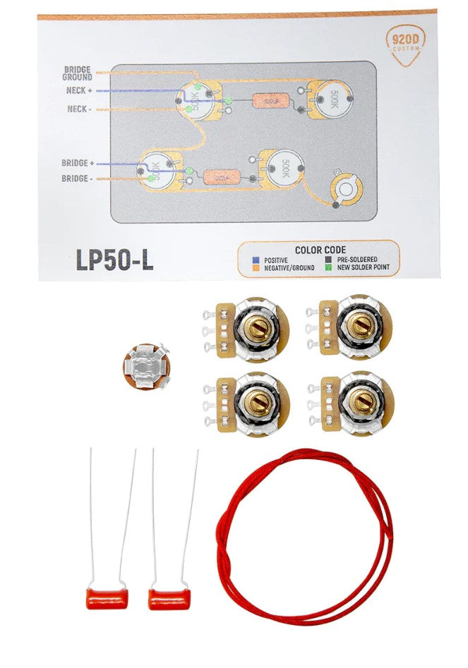 920D Custom LP50-L Les Paul Wiring DIY Kit