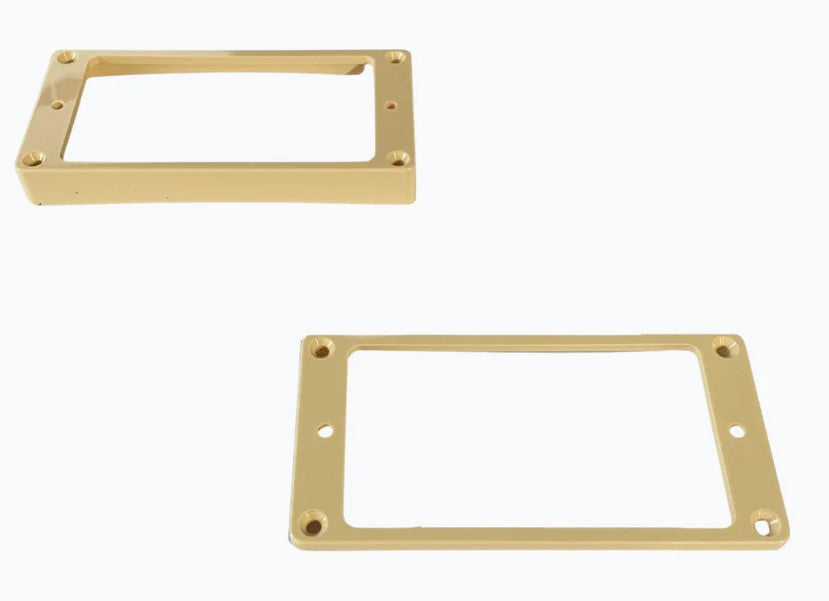 Allparts PC-0733-028 Humbucking Pickup Rings Neck and Bridge Curved - Cream