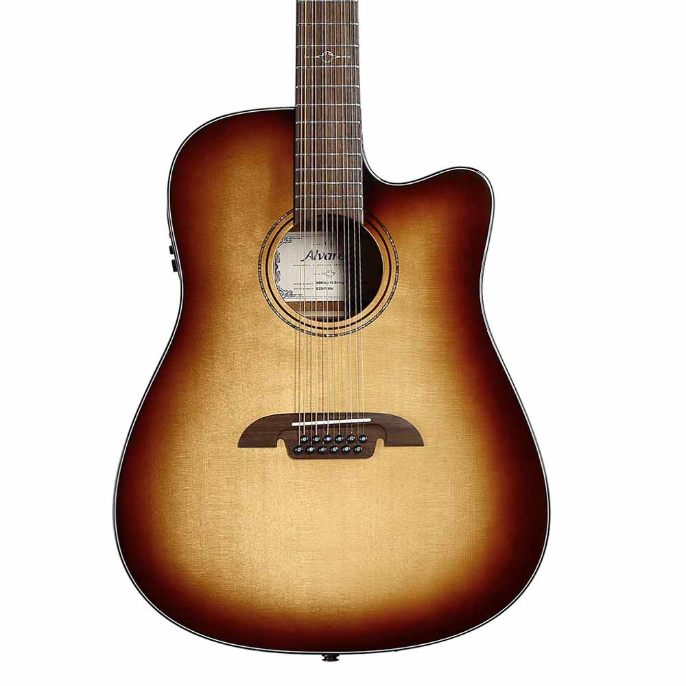 Alvarez Guitars AD60ce Artist 12 String Dreadnought Acoustic/Electric Guitar - Shadow Burst