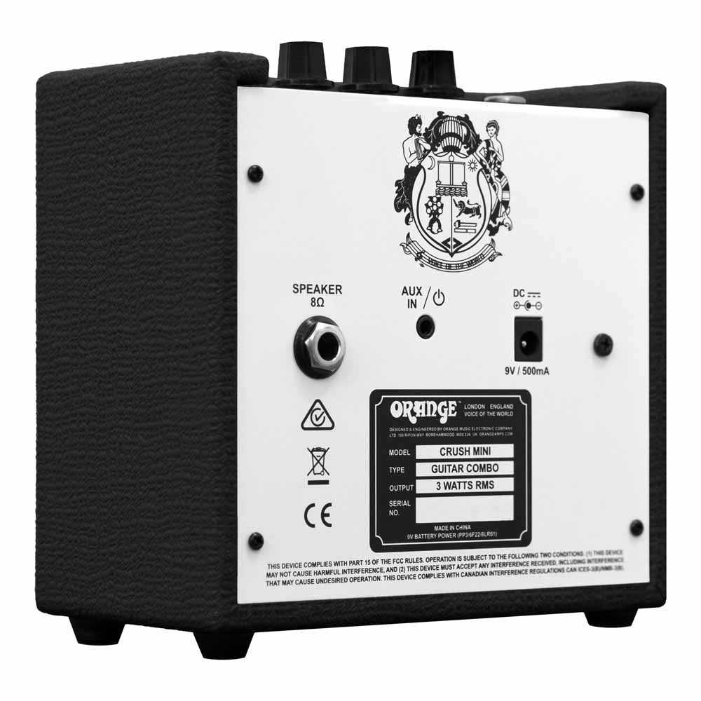 Orange Crush Mini Guitar Amplifier - Black