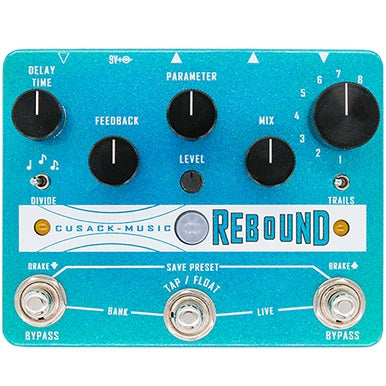 delay pedal with expression input Cusack Music Rebound Delay Pedal