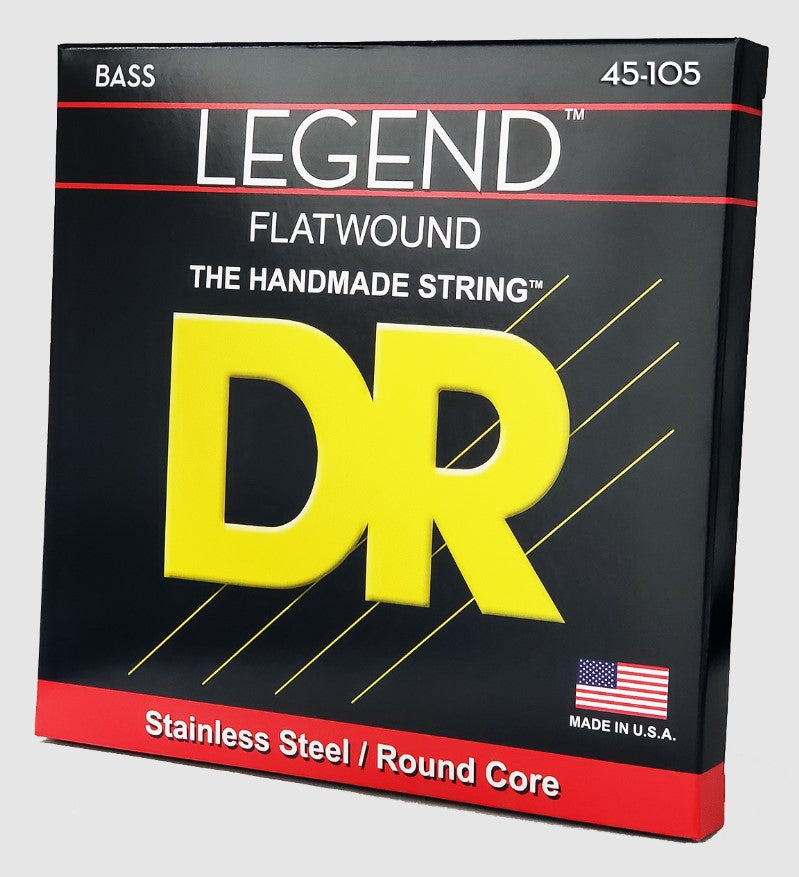 DR Strings Legend FL5-45 Flatwound Bass Strings 45-125