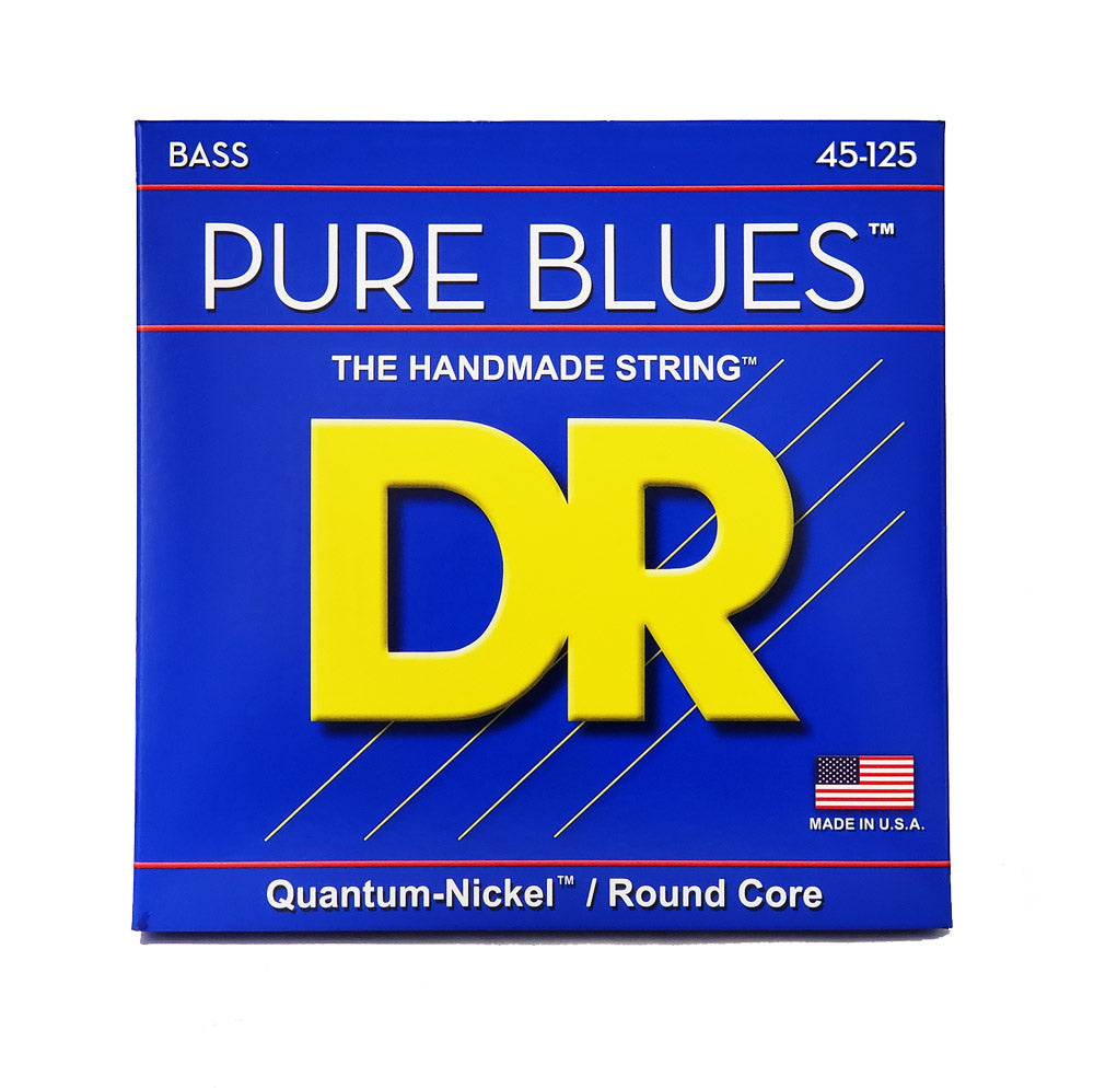 DR Strings Pure Blues Bass Handmade Guitar Strings - WPB5-45 Quantum Nickel Alloy 45-125