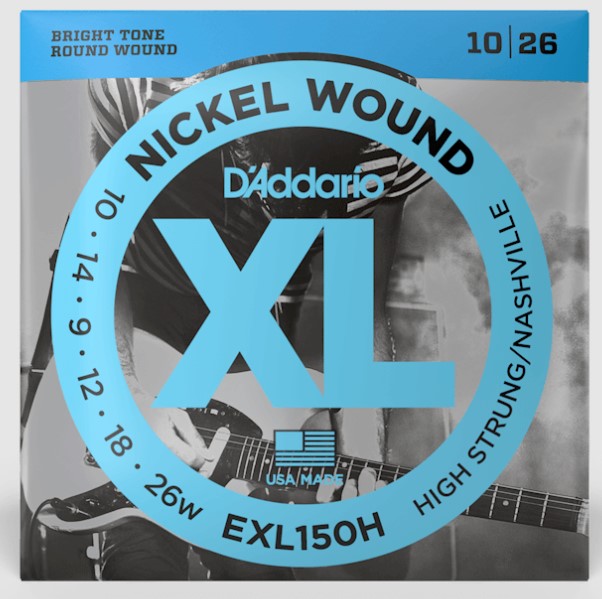 D'Addario EXL150H High Strung/ Nashville Electric Guitar Strings 10-26W