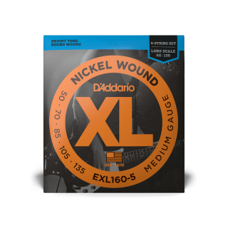 D'Addario EXL160-5 50-135 Bass String Set