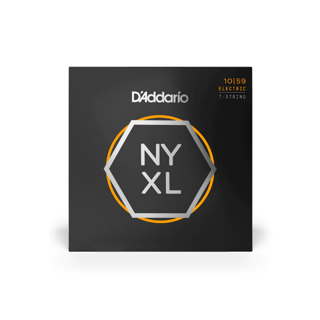 D'Addario NYXL1059 10-59 Regular Light 7-String, NYXL Electric Guitar Strings