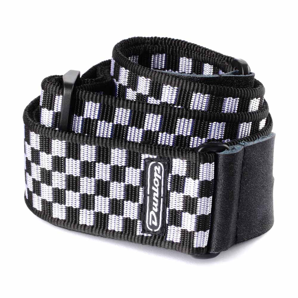 Dunlop Classic Black/White Check Strap