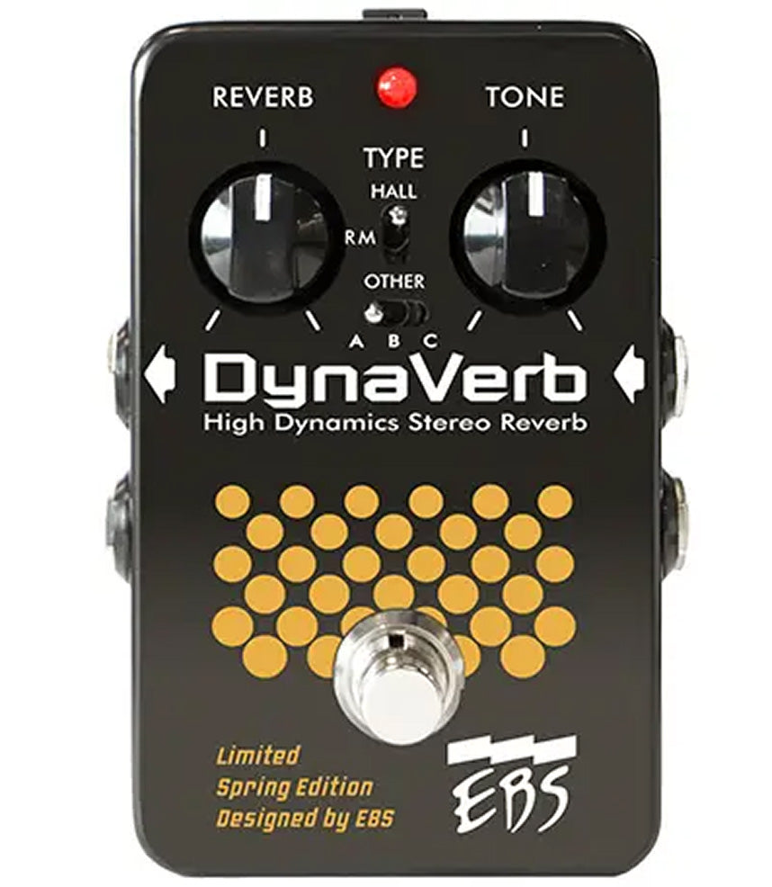 ebs pedals EBS Limited Spring Edition DynaVerb High Dynamics Stereo Reverb