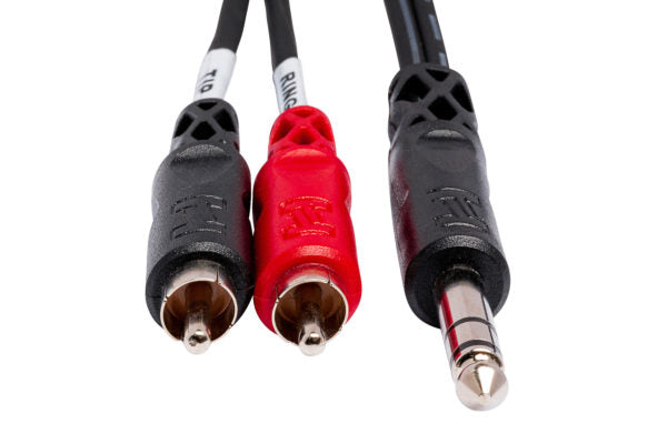 Hosa Insert Cable (1/4 in TRS to Dual RCA - 3m)
