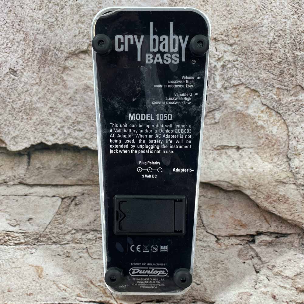 Used:  Dunlop 105Q Cry Baby Bass Wah Pedal