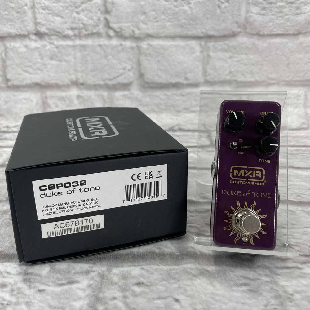 Used: MXR Duke of Tone Overdrive Pedal – Flipside Music