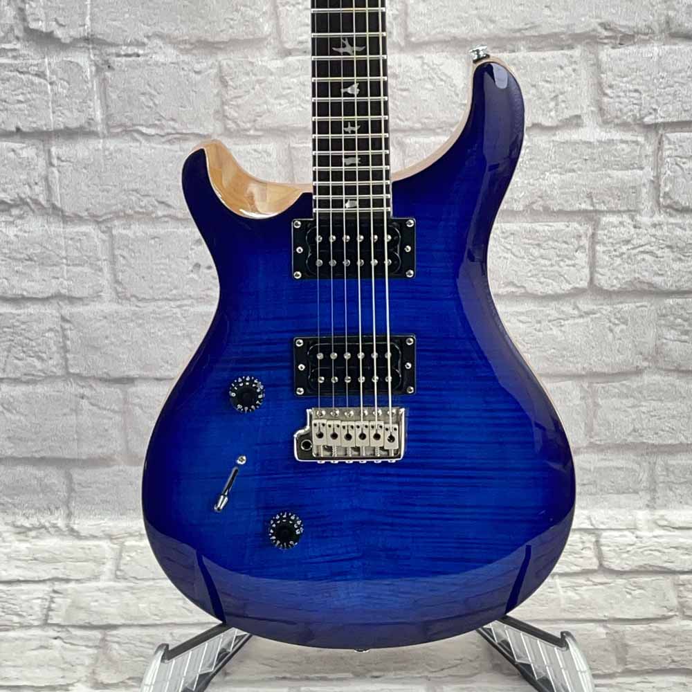 Used:  PRS SE Custom 24 Left-Handed Electric Guitar - Faded Blue