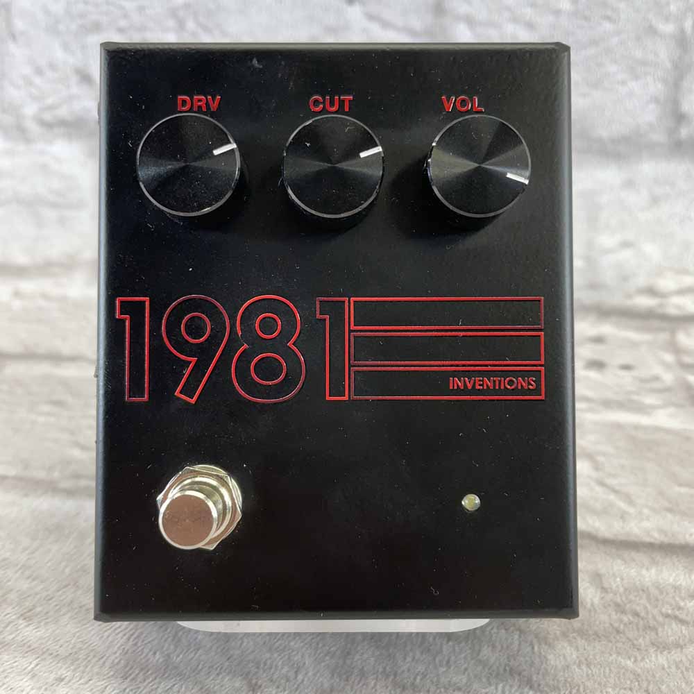 Used:  1981 Inventions DRV No. 3 - Black and Red  Preamp/Distortion Pedal