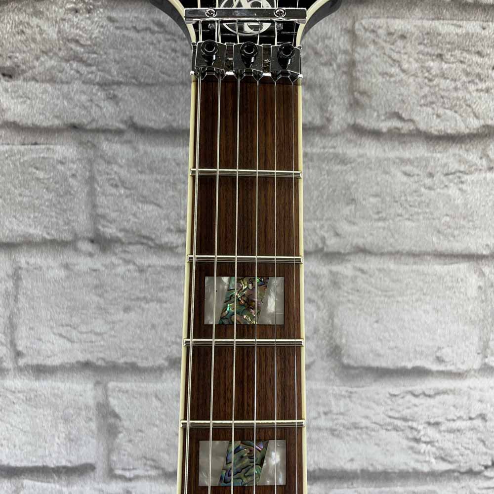 USED-B-STOCK ESP Alex Skolnick AS-1 FR FM Electric Guitar - Black Aqua Sunburst