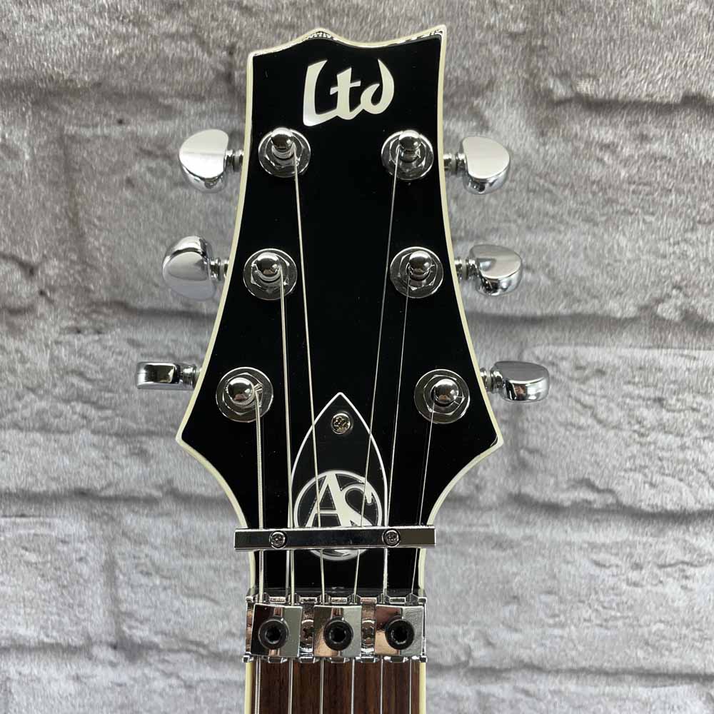 USED-B-STOCK ESP Alex Skolnick AS-1 FR FM Electric Guitar - Black Aqua Sunburst