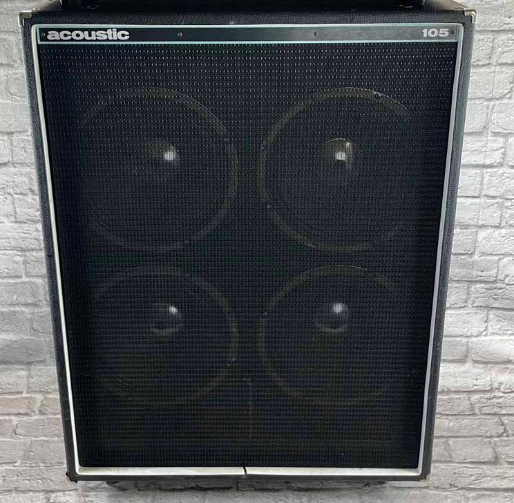 Used:   Acoustic 150 Amp Head with Acoustic 105 4x12 Bass Guitar Amp Speaker Cabinet (4ohm)