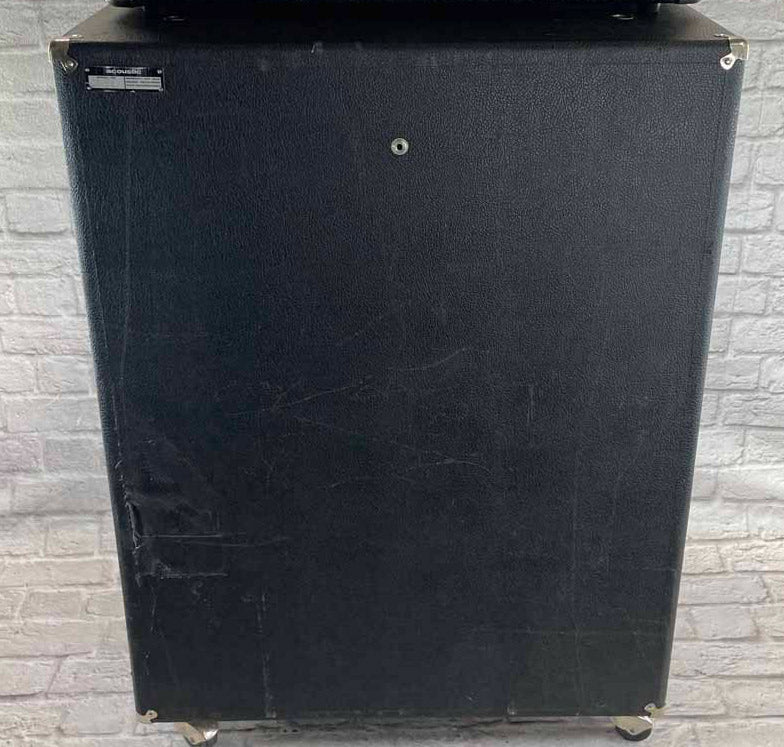 Used:   Acoustic 150 Amp Head with Acoustic 105 4x12 Bass Guitar Amp Speaker Cabinet (4ohm)