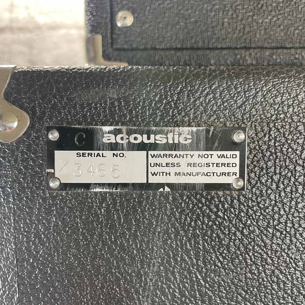 Used:   Acoustic 150 Amp Head with Acoustic 105 4x12 Bass Guitar Amp Speaker Cabinet (4ohm)