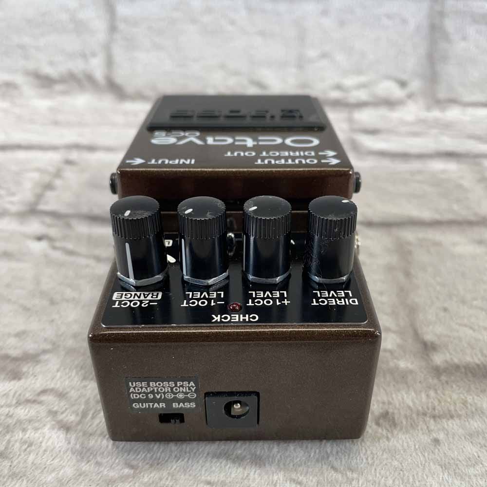Used:  Boss OC-5 Octave Pedal