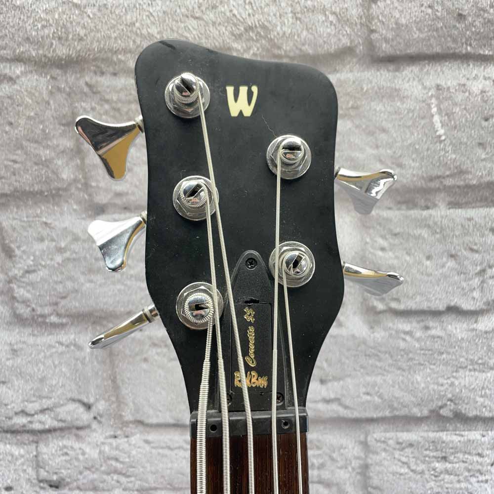 Used:  Warwick RockBass Corvette 5-String Bass Guitar - Black