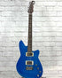 Reverend Guitars Kingbolt RA - Transparent Blue Flame Maple (Blemished)