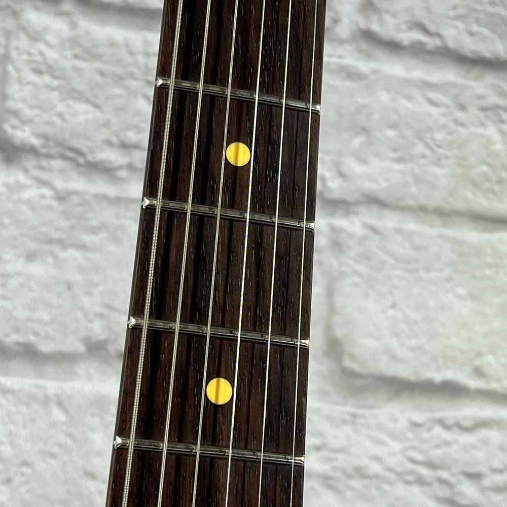 Reverend Guitars Kingbolt RA - Transparent Blue Flame Maple (Blemished)