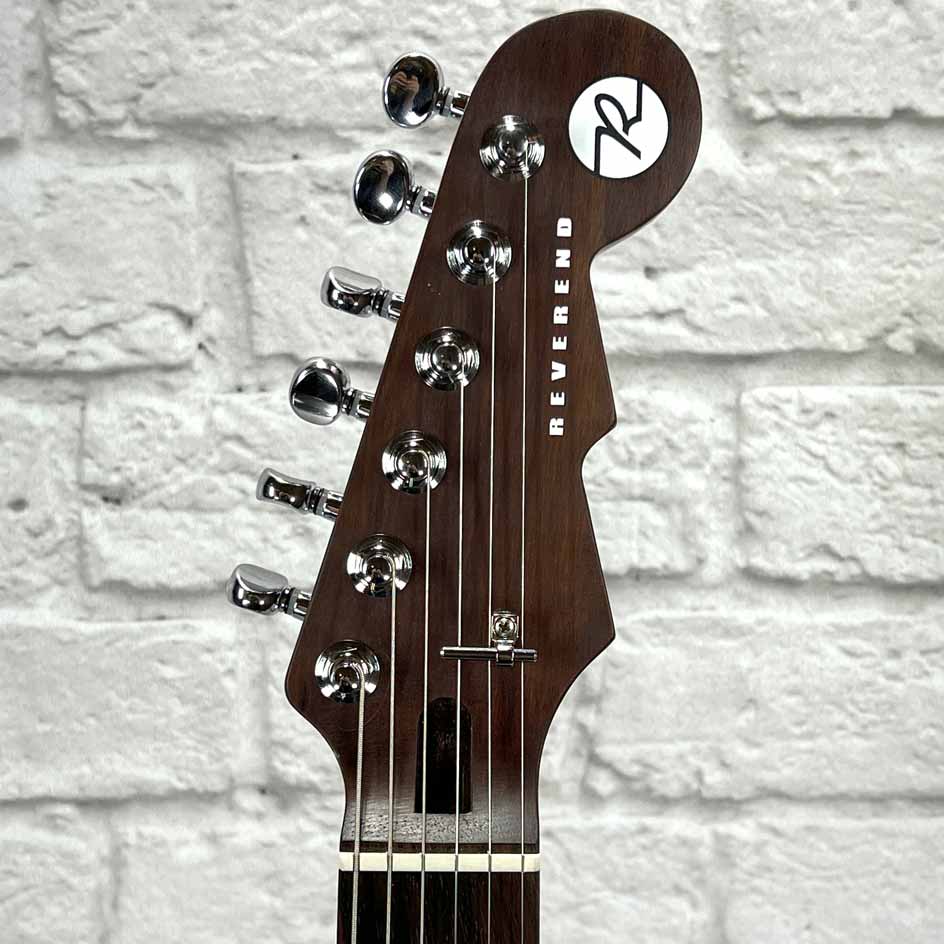 Reverend Guitars Kingbolt RA - Transparent Blue Flame Maple (Blemished)