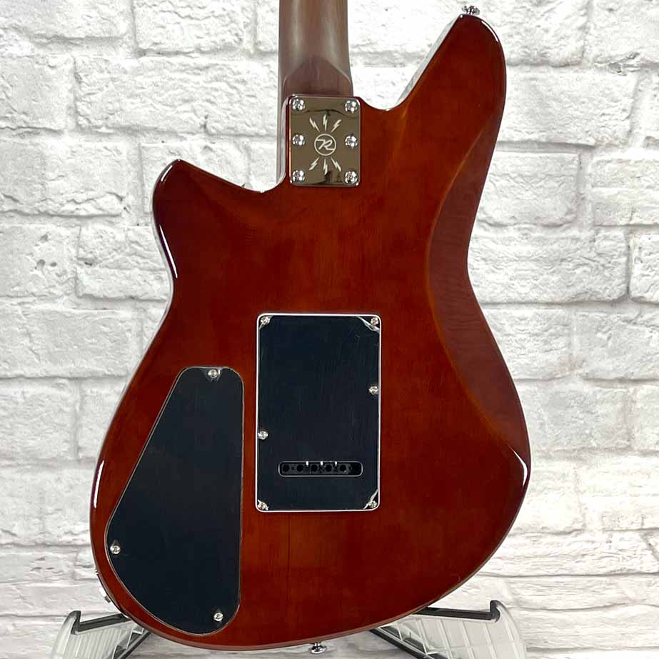 Reverend Guitars Kingbolt RA - Transparent Blue Flame Maple (Blemished)