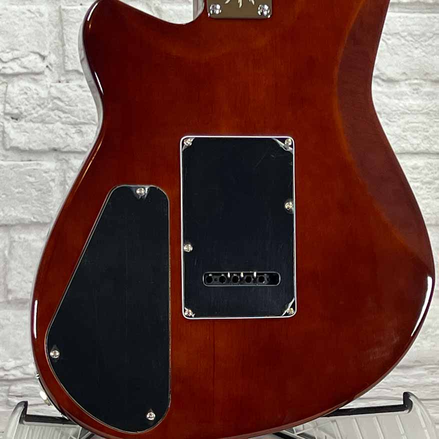 Reverend Guitars Kingbolt RA - Transparent Blue Flame Maple (Blemished)