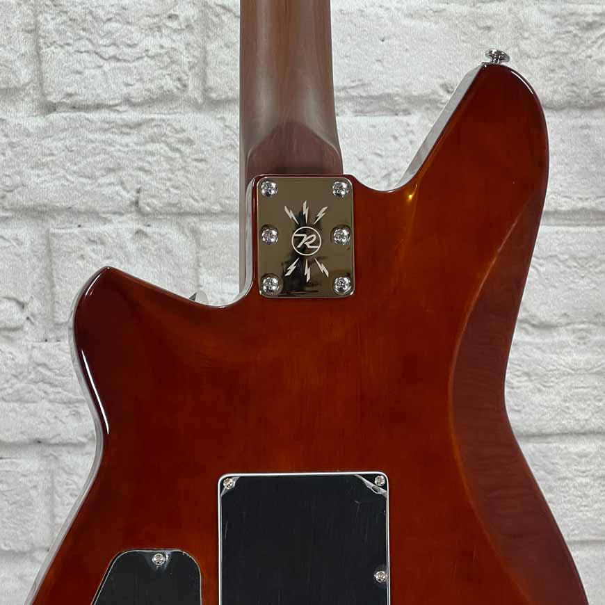 Reverend Guitars Kingbolt RA - Transparent Blue Flame Maple (Blemished)