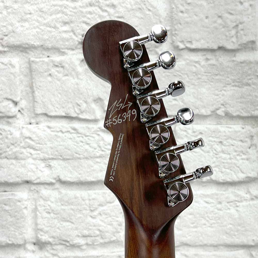 Reverend Guitars Kingbolt RA - Transparent Blue Flame Maple (Blemished)