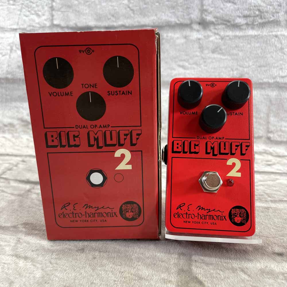 Used: Electro-Harmonix Big Muff Pi 2 Dual Op-Amp Fuzz Pedal – Flipside Music