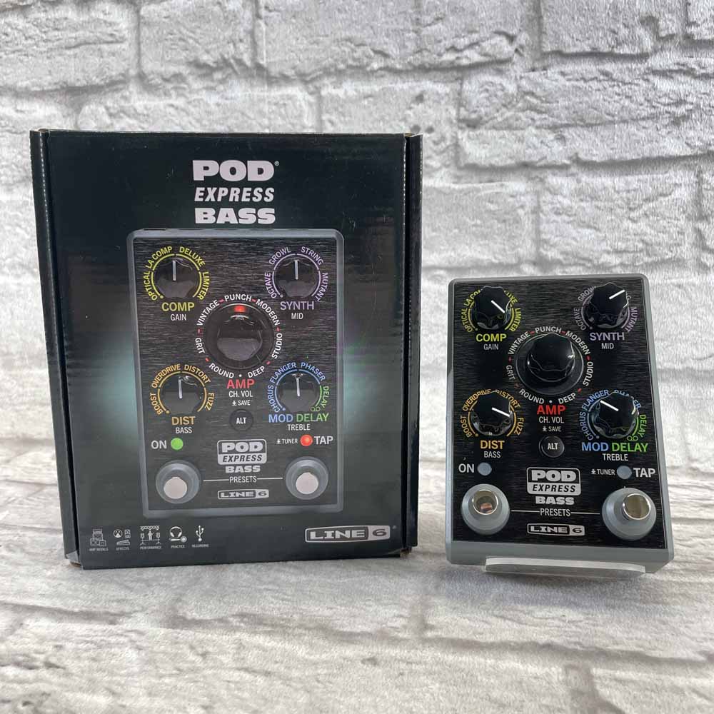 Used:  Line 6 POD Express Portable Bass Amp Effects Processor