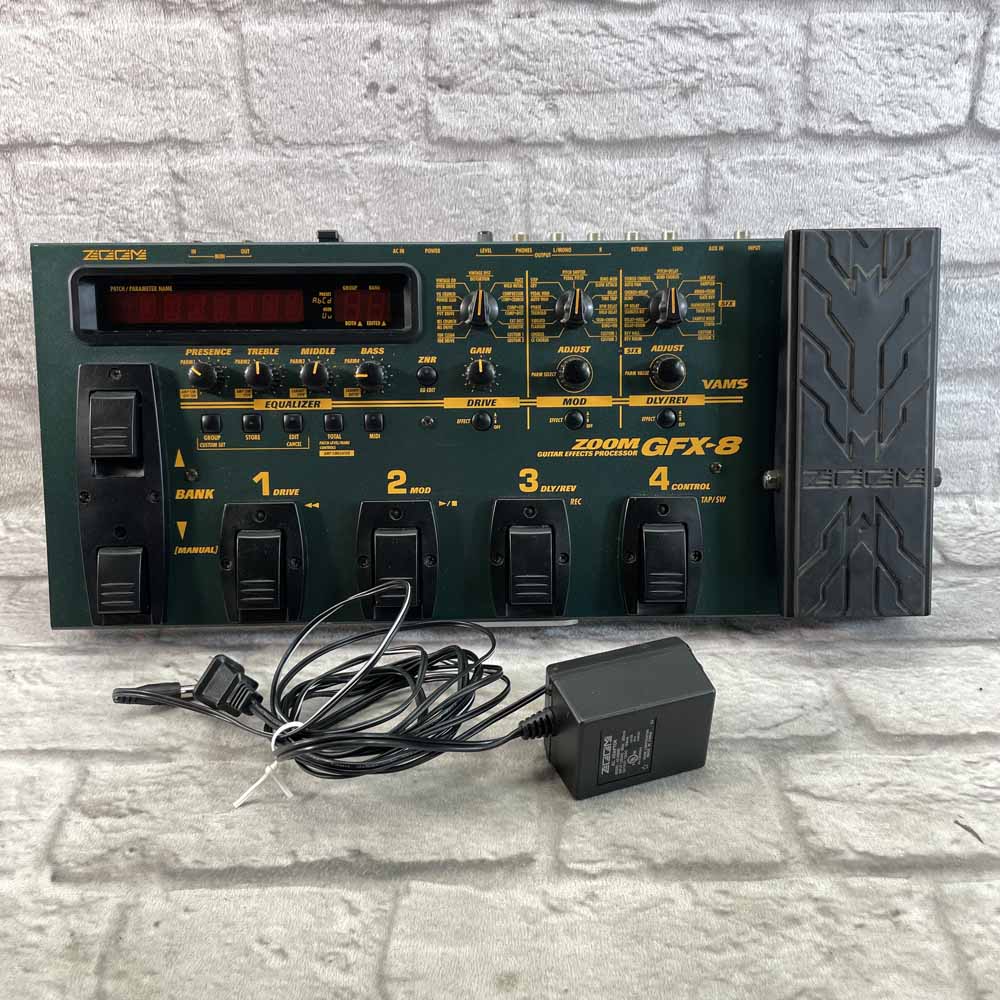 Used: Zoom GFX-8 Guitar Effects Processor – Flipside Music
