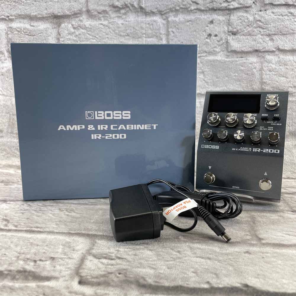 Used:  Boss IR-200 Amp and IR Cabinet Pedal-Based Amp Simulator