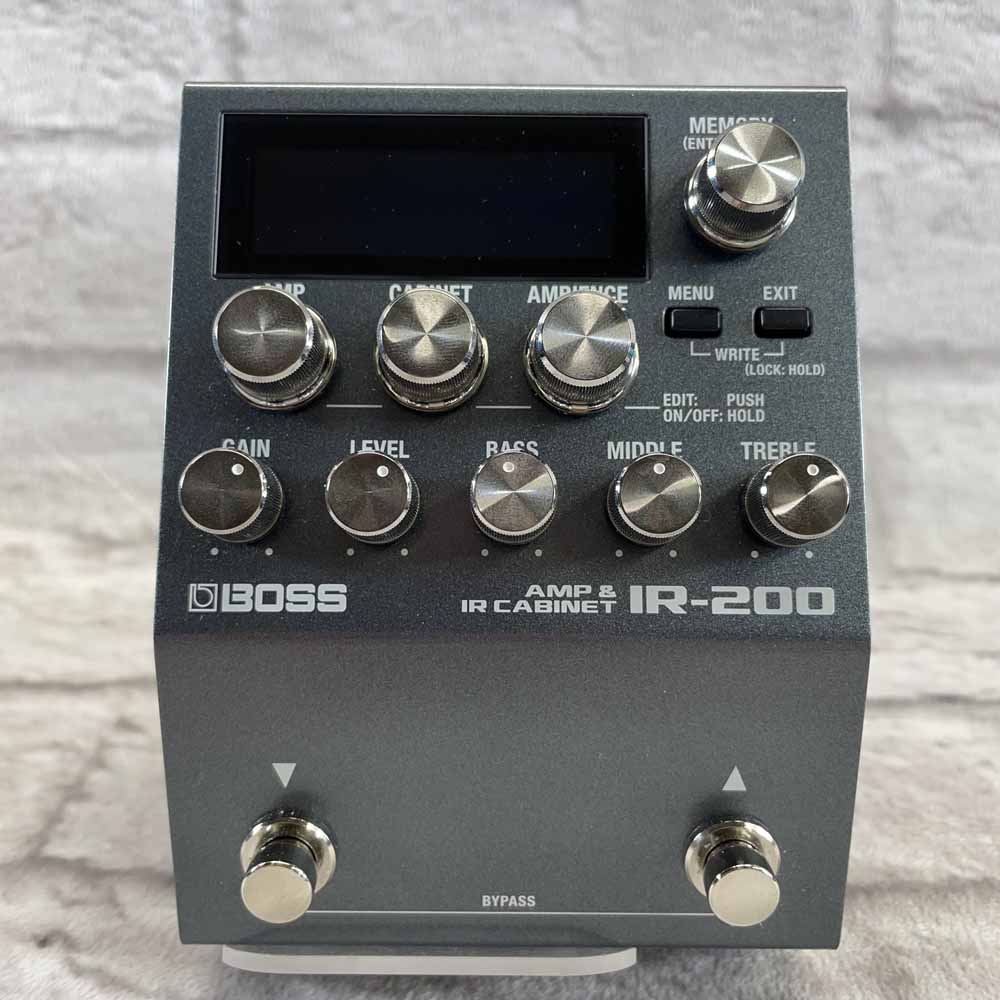 Used:  Boss IR-200 Amp and IR Cabinet Pedal-Based Amp Simulator