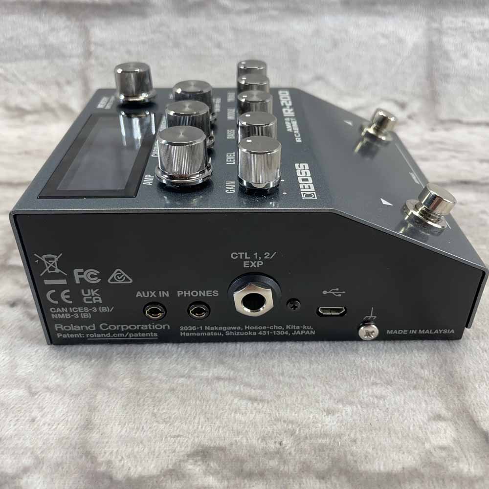 Used:  Boss IR-200 Amp and IR Cabinet Pedal-Based Amp Simulator