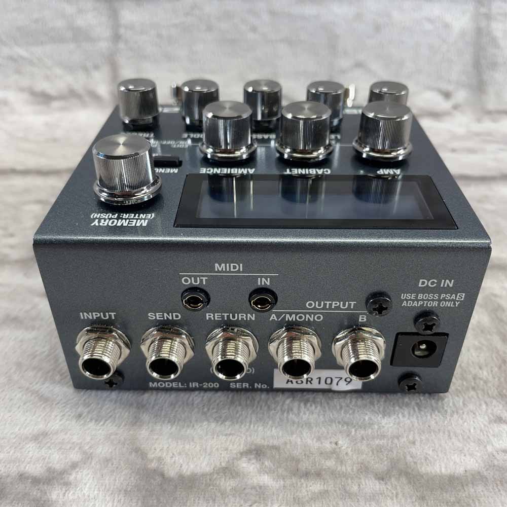 Used:  Boss IR-200 Amp and IR Cabinet Pedal-Based Amp Simulator
