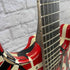 Used:  EVH Guitars Striped Series Relic Frankie Electric Guitar - Red/Black/White