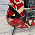Used:  EVH Guitars Striped Series Relic Frankie Electric Guitar - Red/Black/White