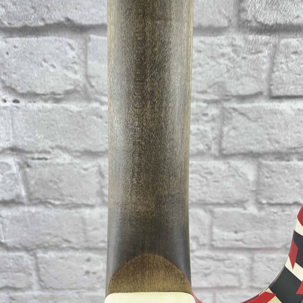 Used:  EVH Guitars Striped Series Relic Frankie Electric Guitar - Red/Black/White