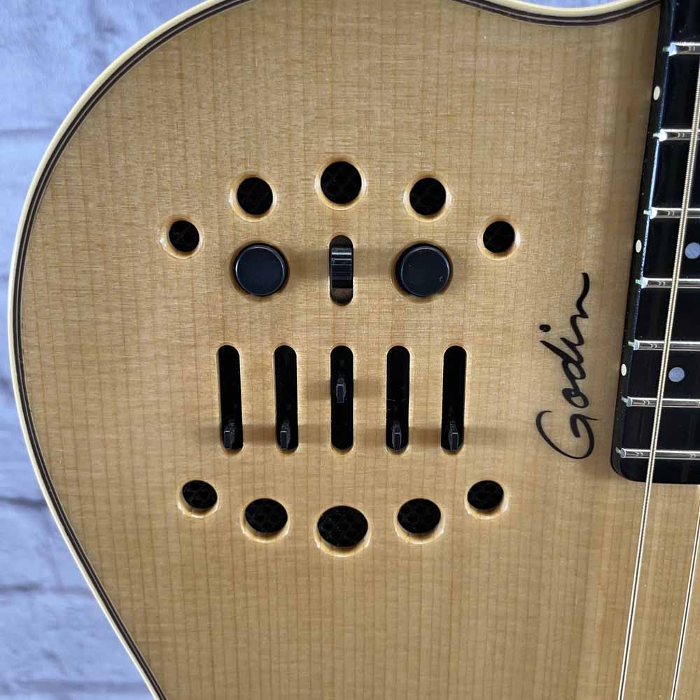 Used:  Godin Guitars Multiac Nylon SA Acoustic/Electric Guitar - Natural