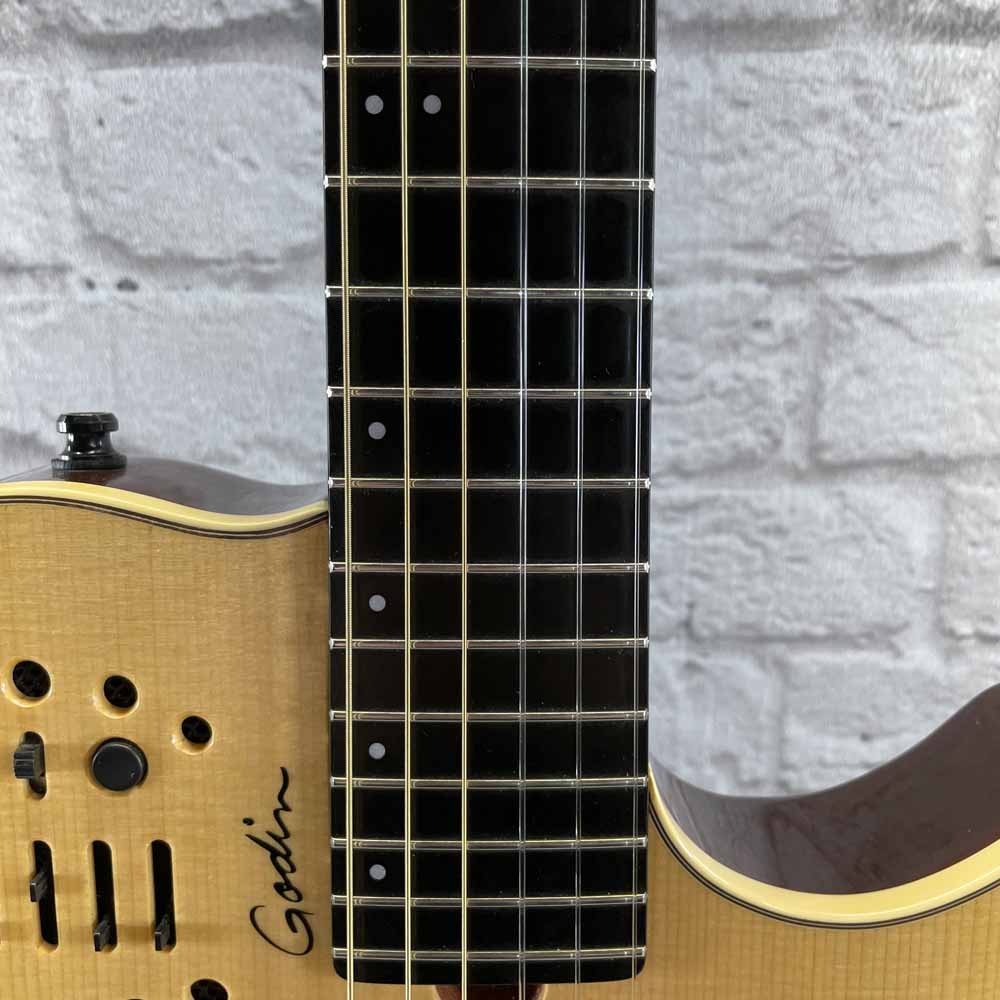 Used:  Godin Guitars Multiac Nylon SA Acoustic/Electric Guitar - Natural