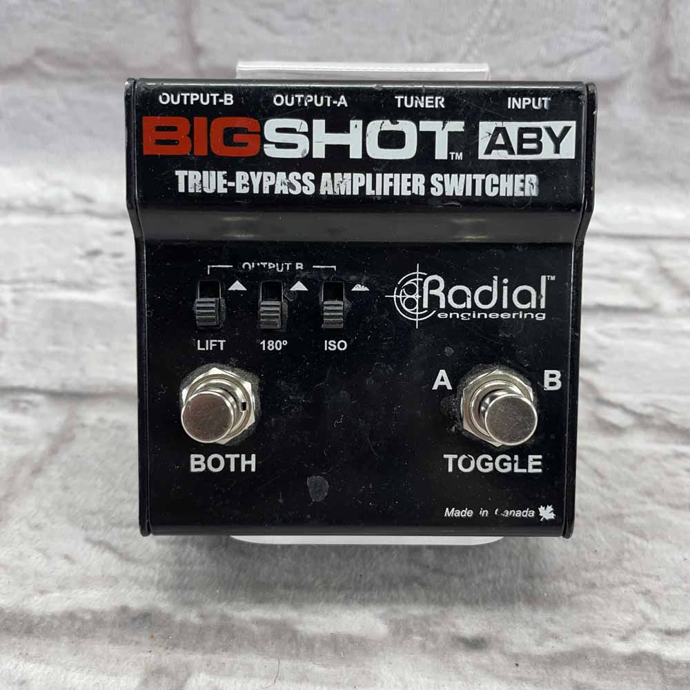 Used:  Radial Engineering BigShot ABY True-Bypass Amp Switcher