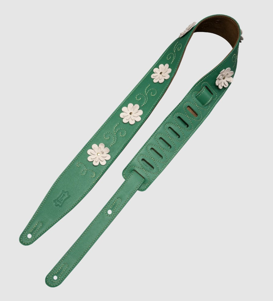 Levy's Leathers MG317IB-001 In Bloom Series Guitar Strap - Green