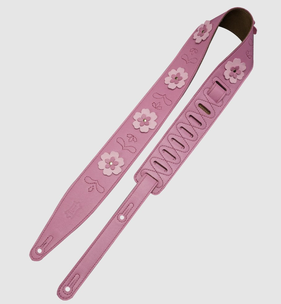 Levy's Leathers MG317IB-004 In Bloom Series Guitar Strap - Pink