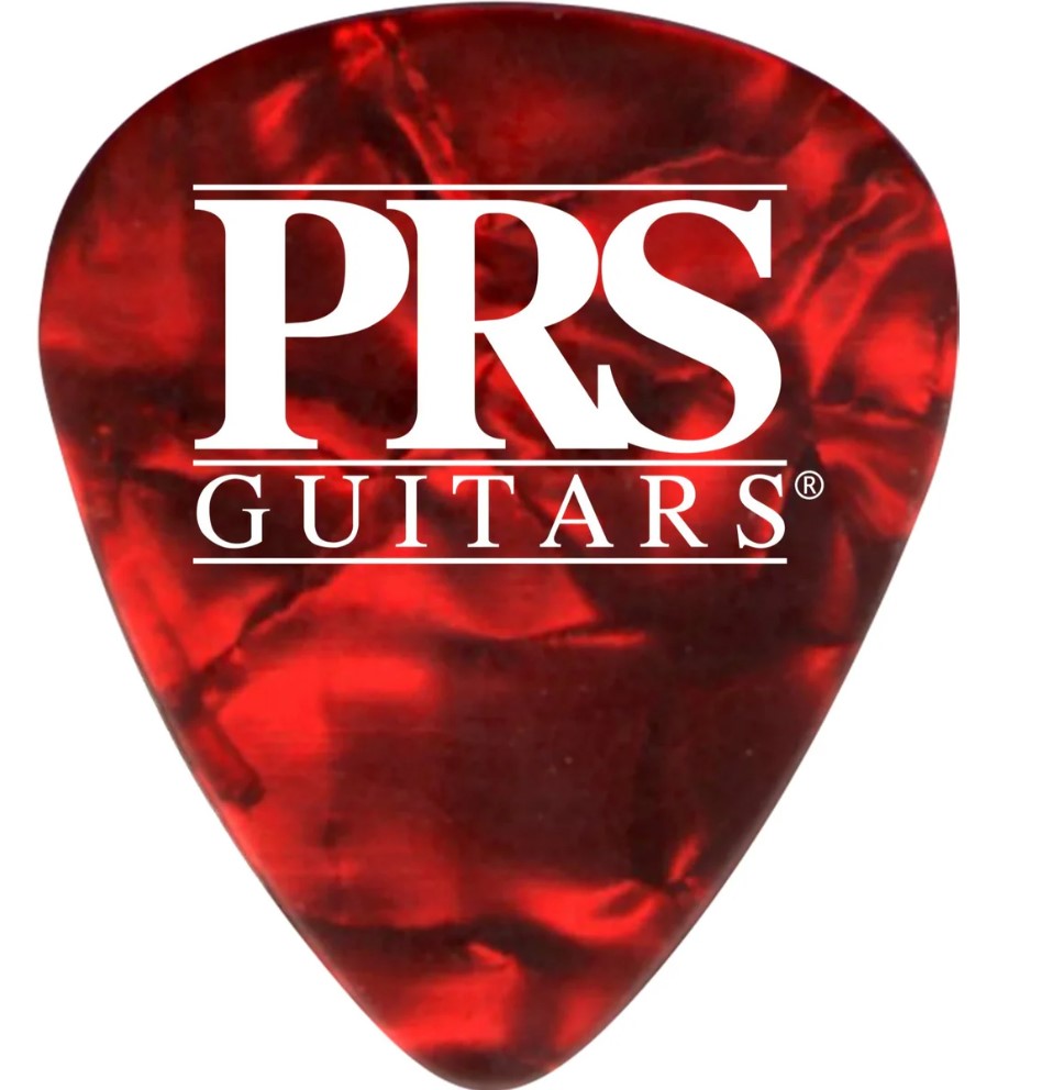 PRS Red Tortoise Shell Medium Celluloid Picks (12)