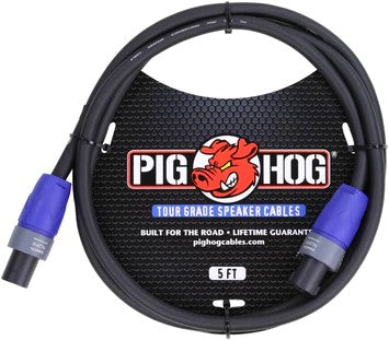 Pig Hog 5'  (14 Gauge Wire) Speaker Cable- Speakon-Speakon