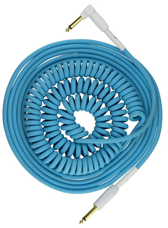 Pig Hog Cables "Half Coil" Instrument Cable, 30 Ft. - Daphne Blue